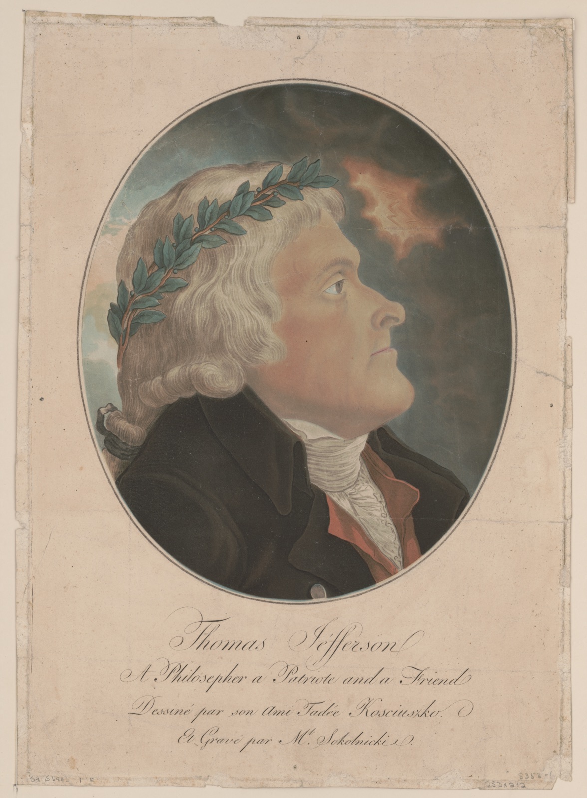 Thomas Jefferson, a philosopher, a patriote [sic], and a friend — Sokolnicki, Michał, 1760-1816