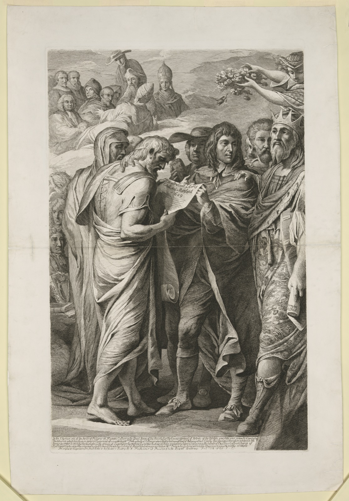 Religious & civil liberty established in Maryland in 1649 — Barry, James, 1741-1806