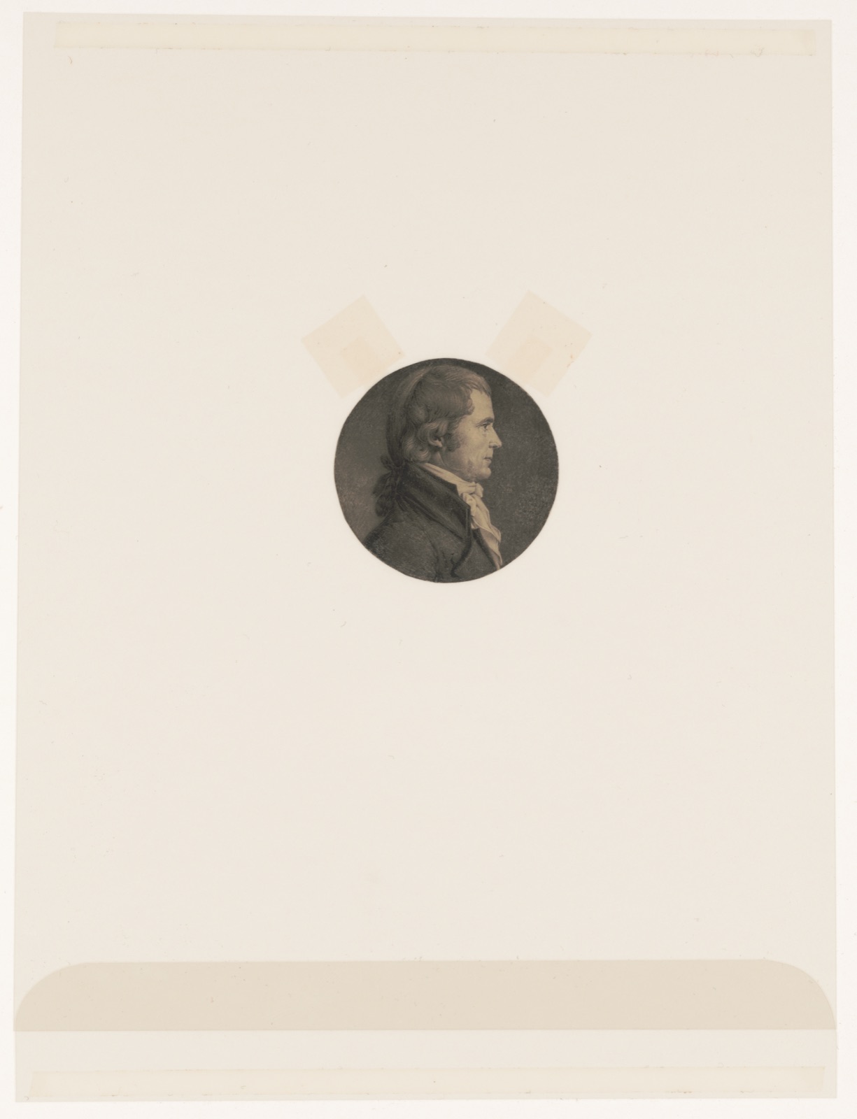 [John Marshall, head-and-shoulders portrait, right profile] — Saint-Mémin, Charles Balthazar Julien Fevret de, 1770-1852