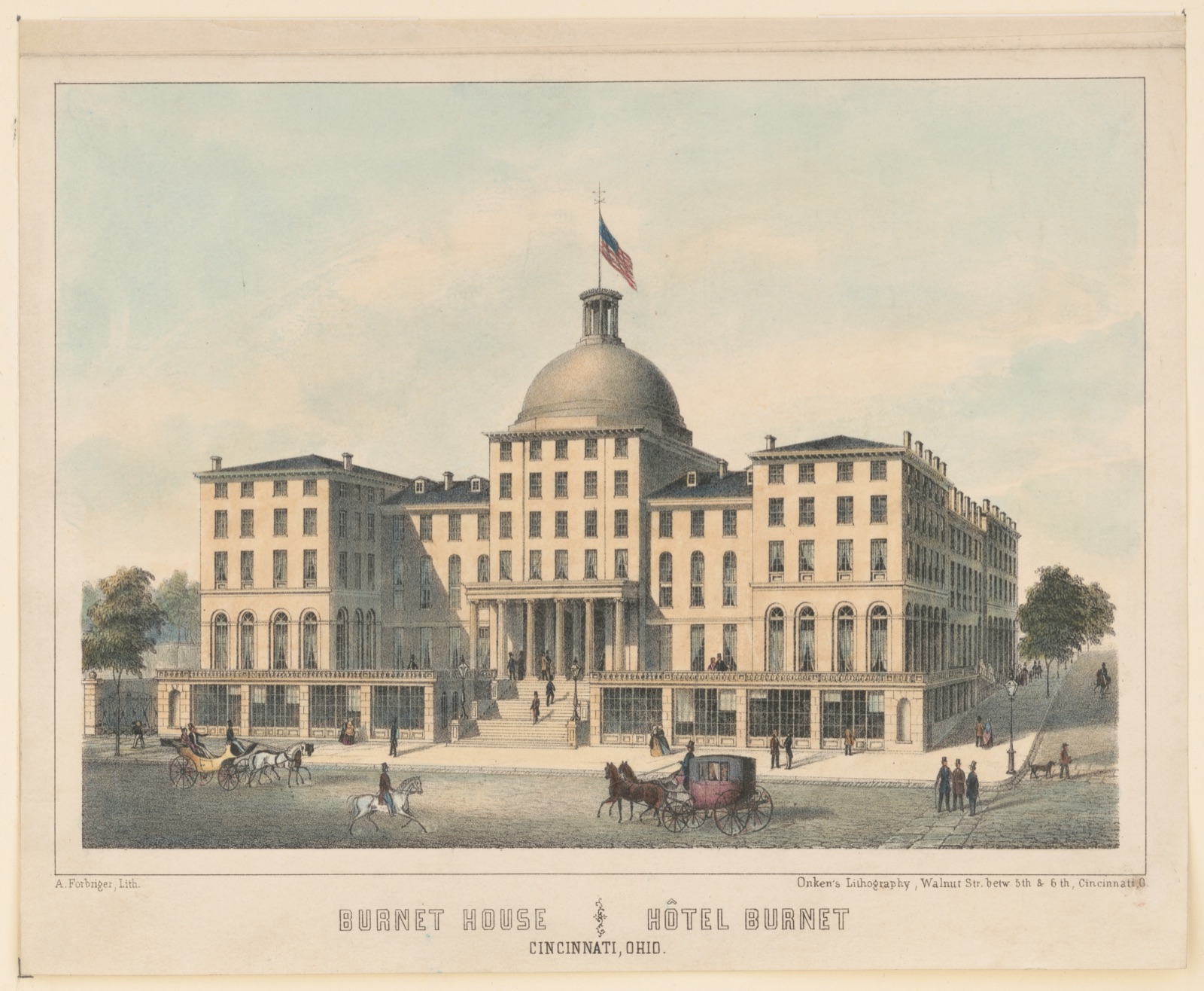 Burnet House ; Hôtel Burnet, Cincinnati, Ohio — Forbriger, Adolphus A.
