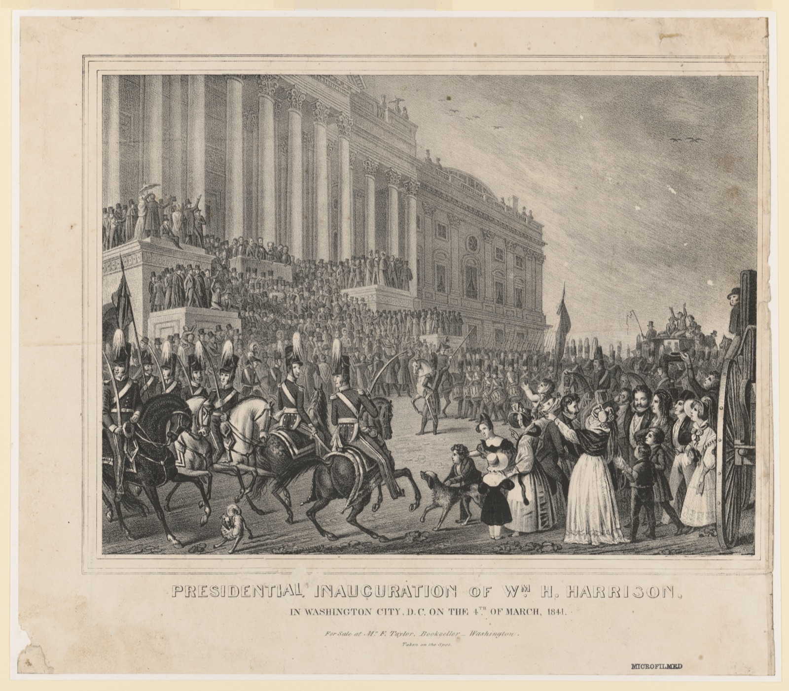 Presidential inauguration of Wm. H. Harrison, in Washington City, D.C., on the 4th of March 1841 — Fenderich, Charles