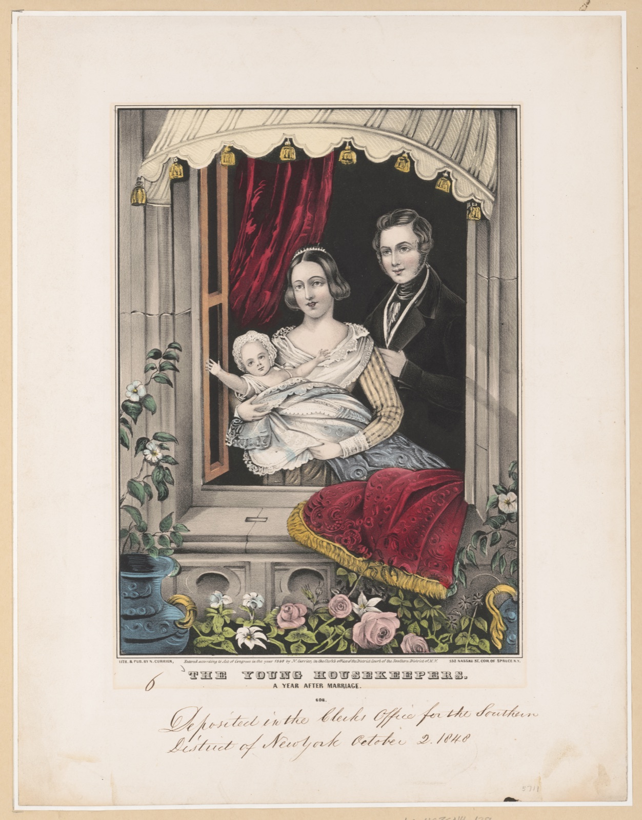 The young housekeepers, a year after marriage — N. Currier (Firm)