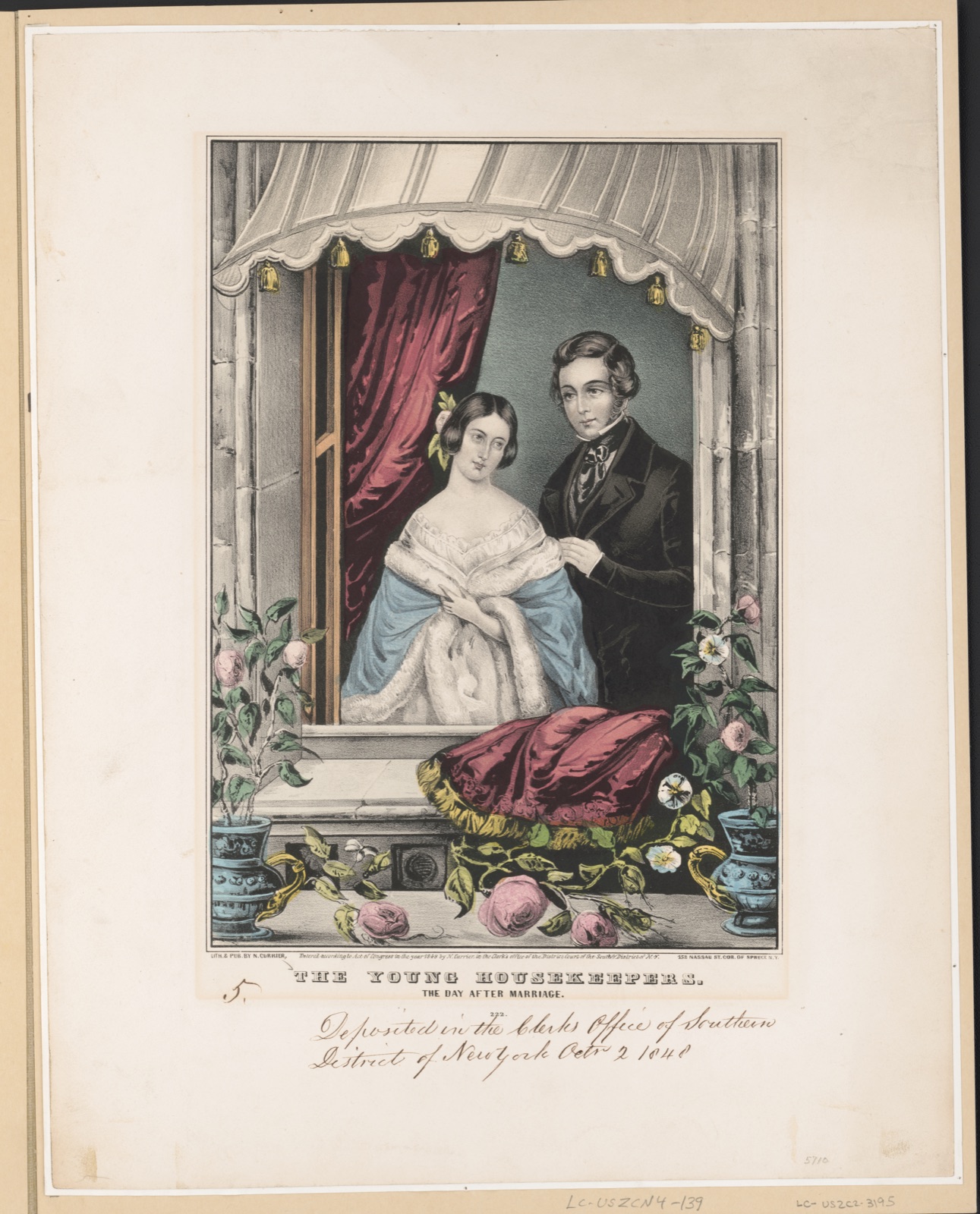 The young housekeepers, the day after marriage — N. Currier (Firm)