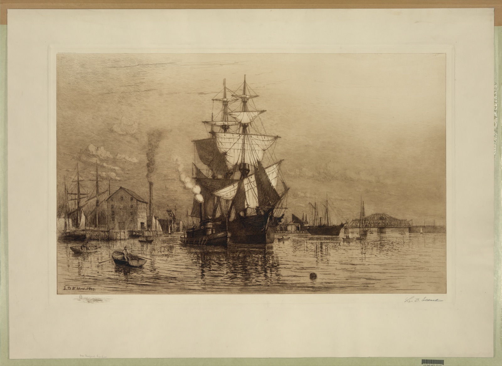 New Bedford harbor — Eldred, Lemuel D. (Lemuel David), 1850-1921