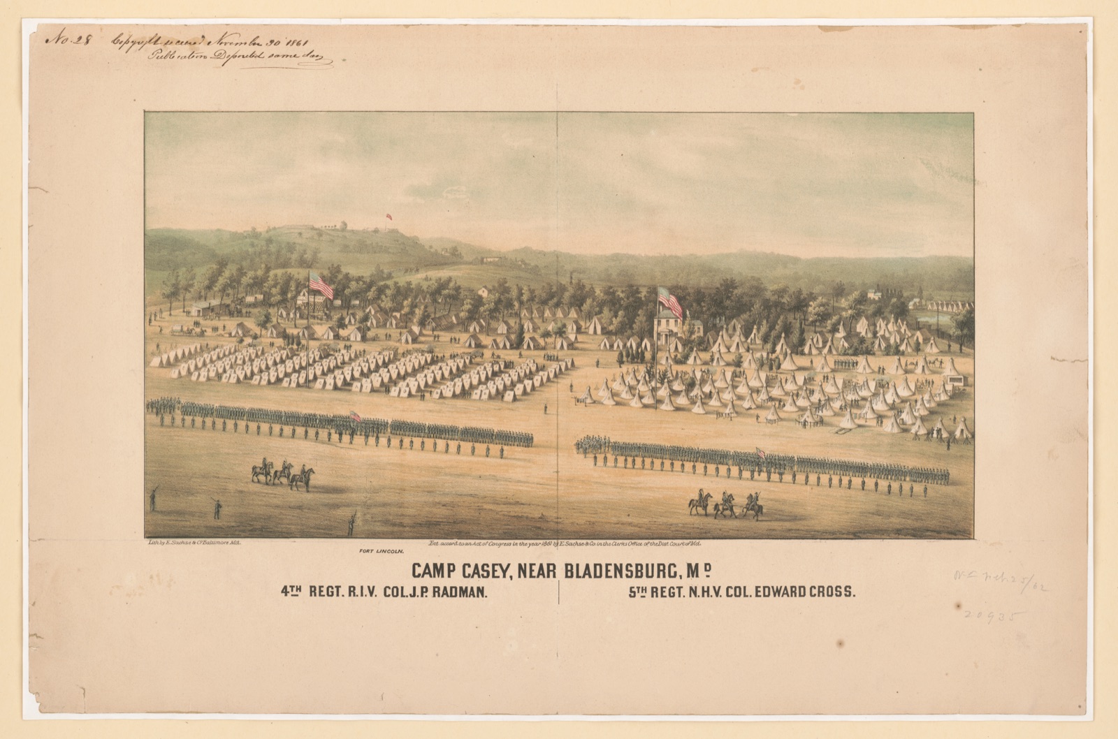 Camp Casey, near Bladensburg, Md. — E. Sachse & Co.