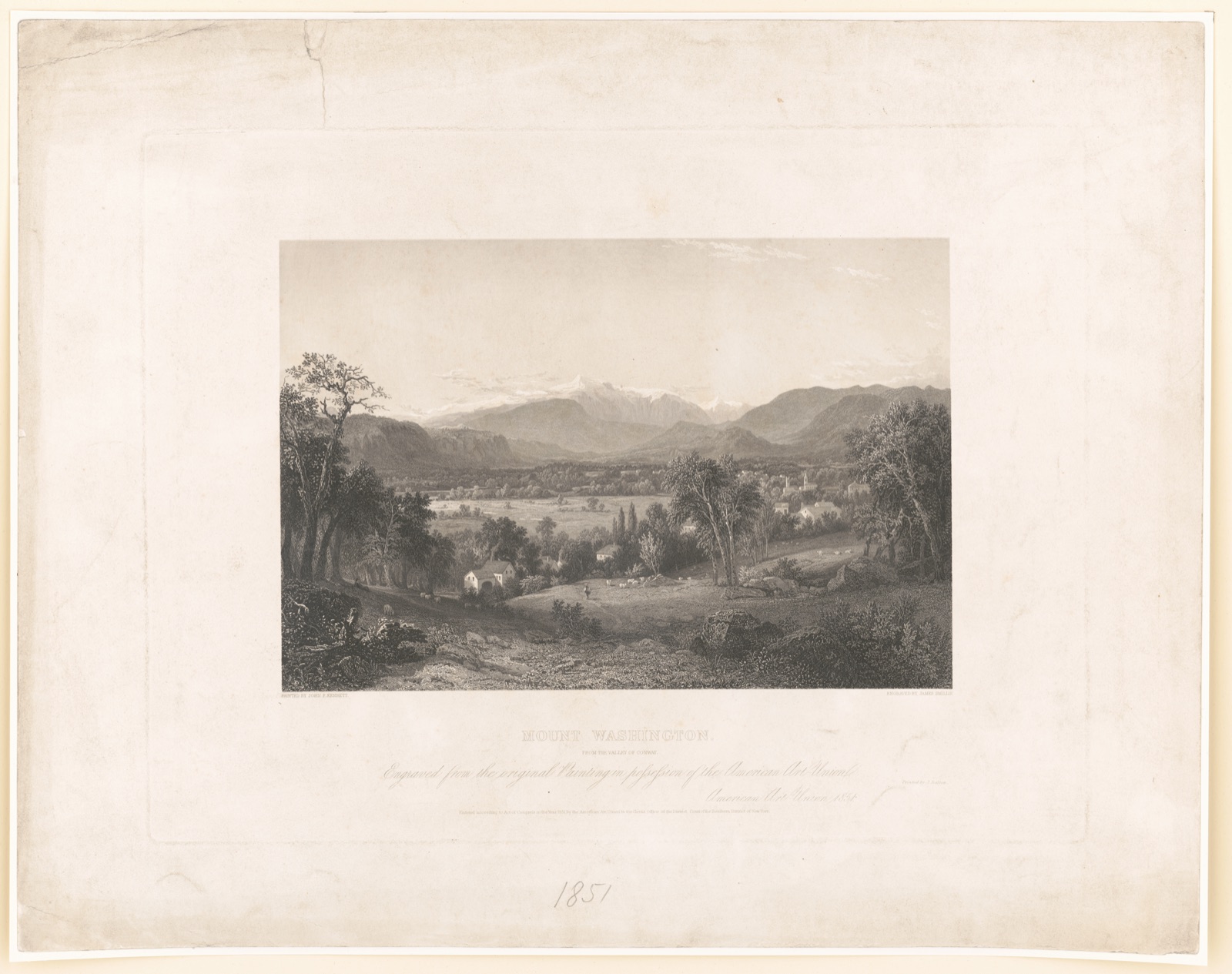 Mount Washington from the Valley of Conway — Smillie, James, 1807-1885