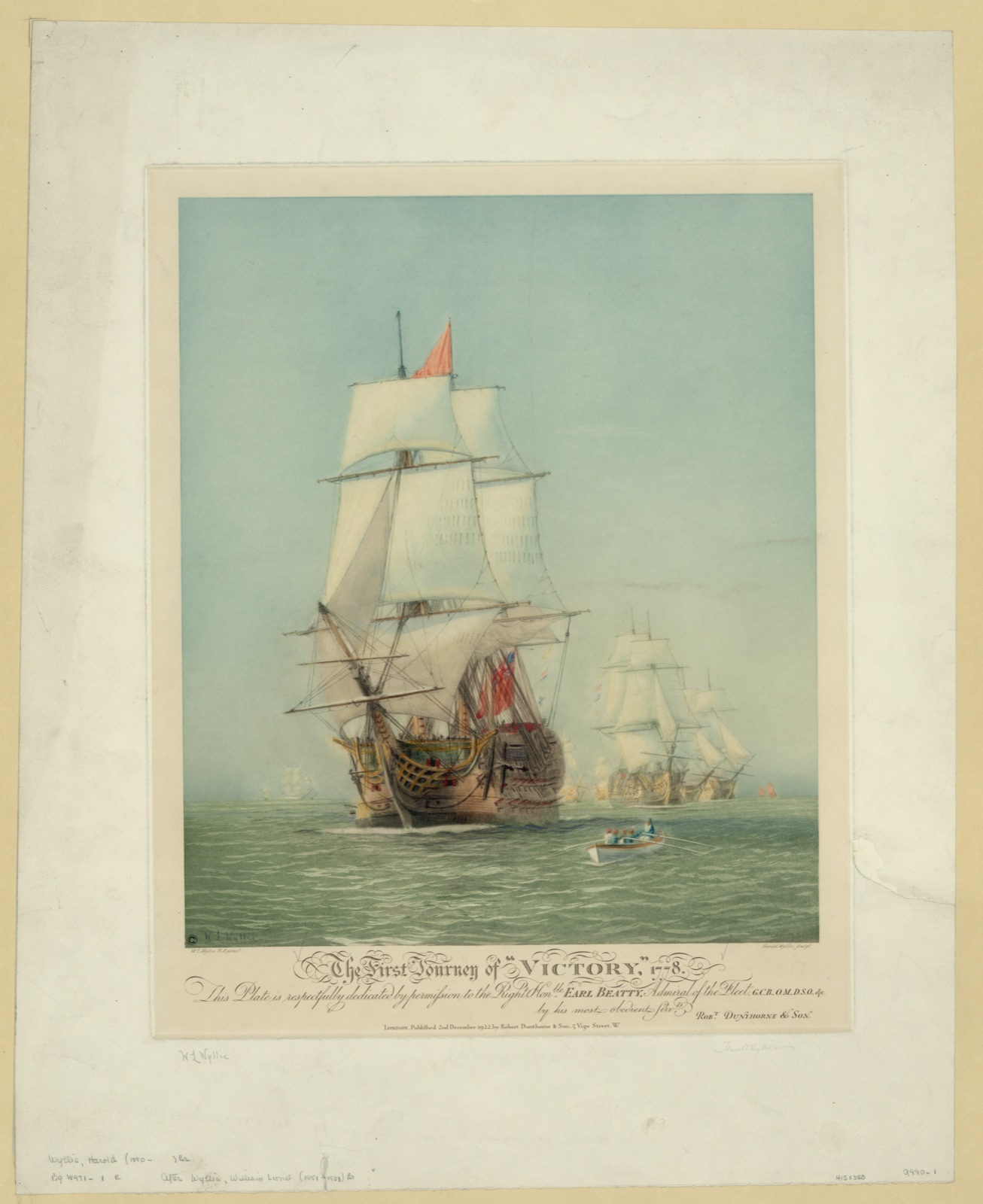 The first journey of "Victory," 1778 — Wyllie, Harold