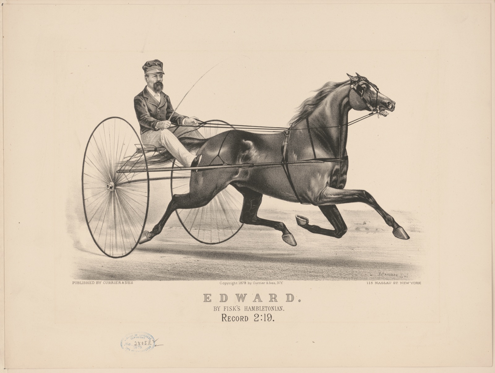 Edward: by Fisk's Hambletonian — Currier & Ives.