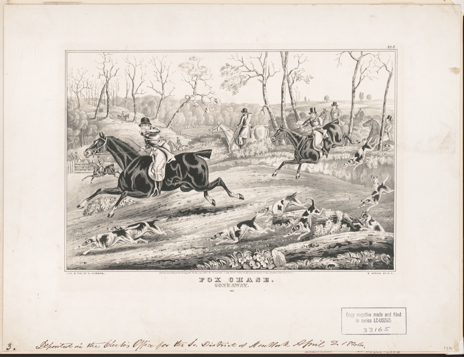 Fox chase: Gone away — N. Currier (Firm)
