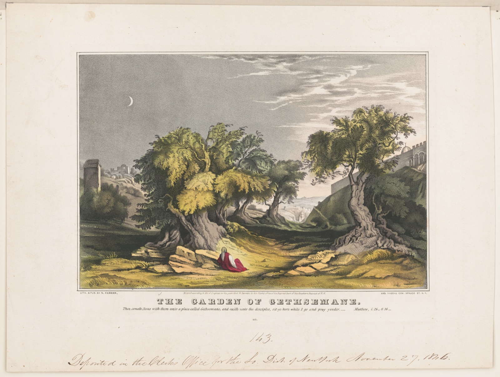 The garden of Gethsemane — N. Currier (Firm)