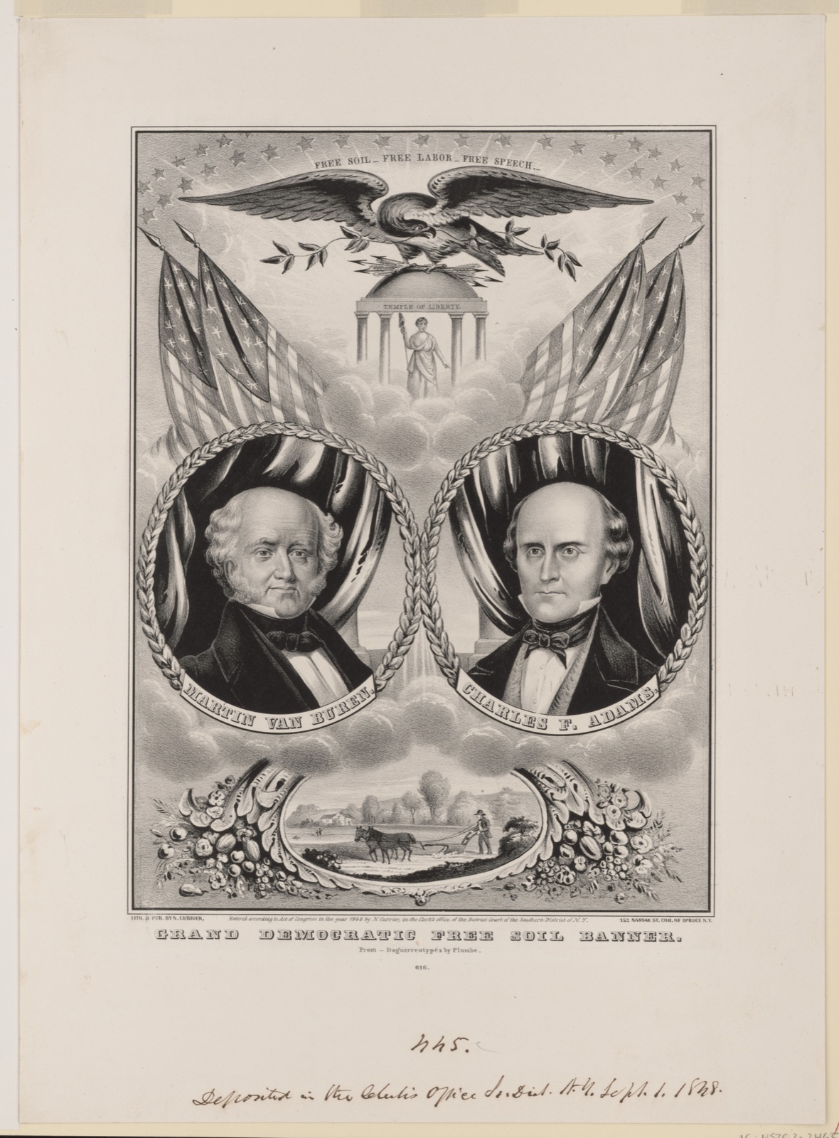 Grand democratic free soil banner — N. Currier (Firm)