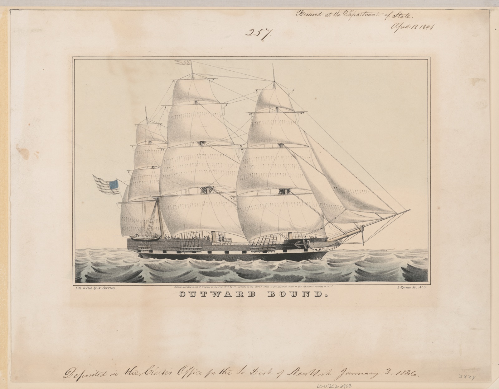 Outward bound — N. Currier (Firm)