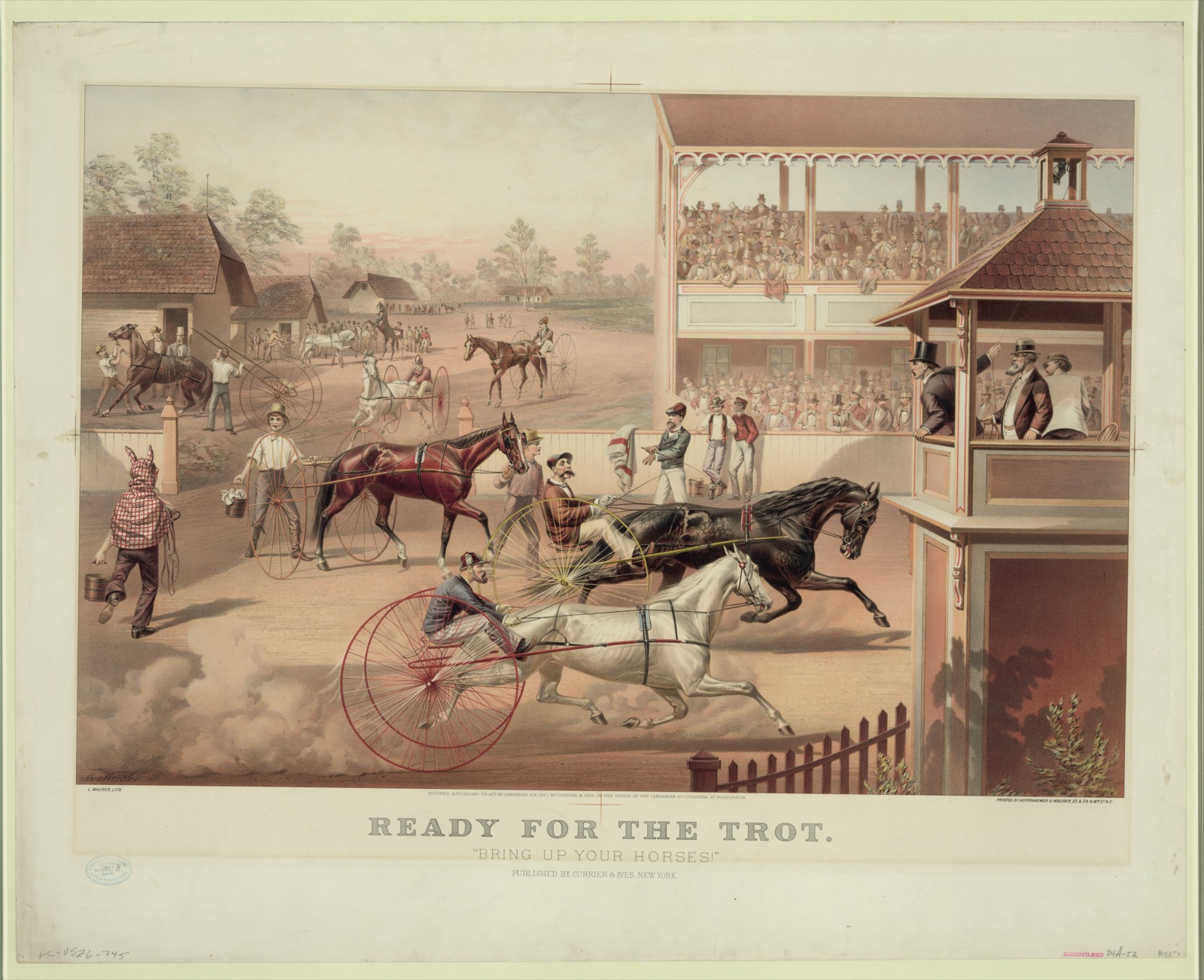 Ready for the trot: "bring up your horse!" — N. Currier (Firm)