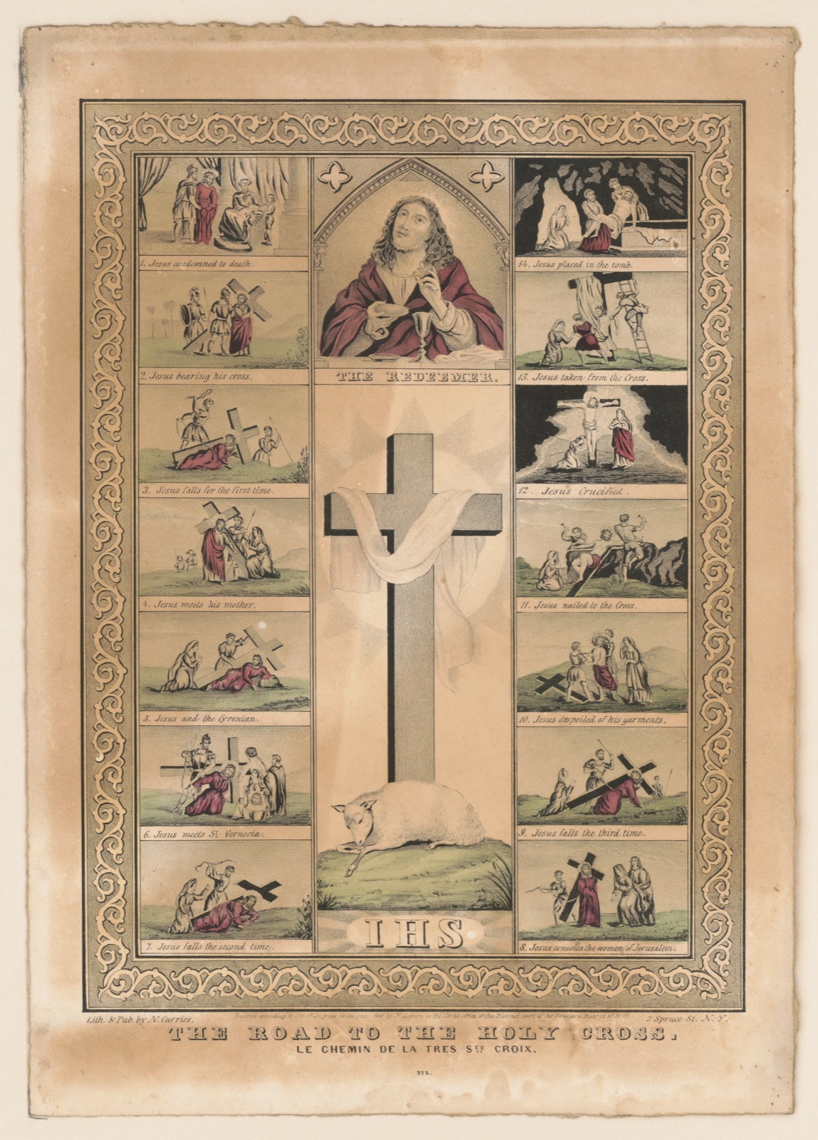 The road to the holy cross: le chemis de la tres ste. croix — N. Currier (Firm)