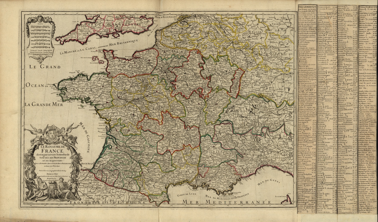 Le royaume de France — Jaillot, Alexis Hubert, 1632?-1712