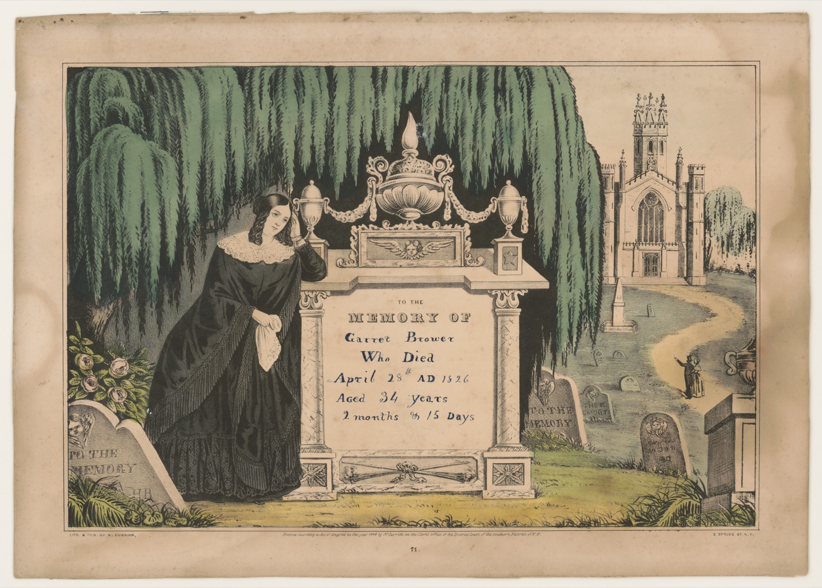 To the memory of — N. Currier (Firm)