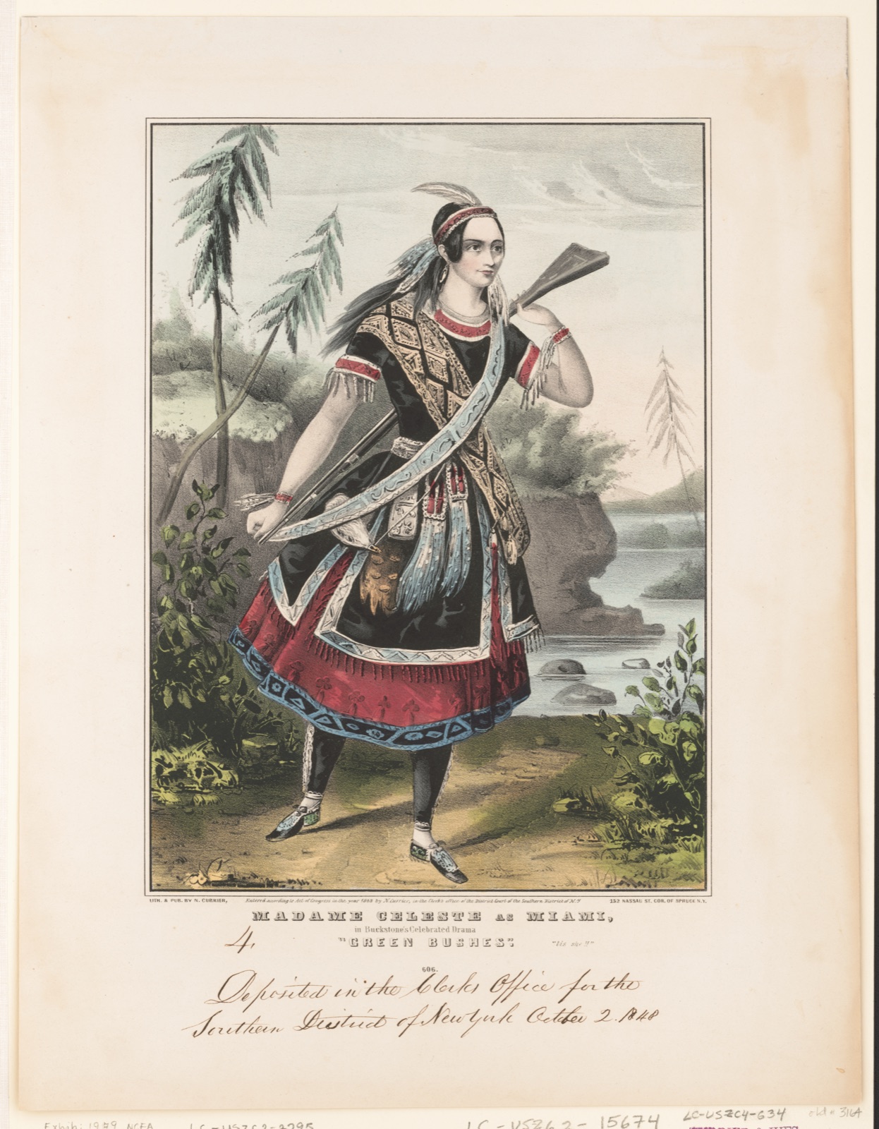 Madame Celeste as Miami: in Buckstone's celebrated drama "green Bushes" — N. Currier (Firm)