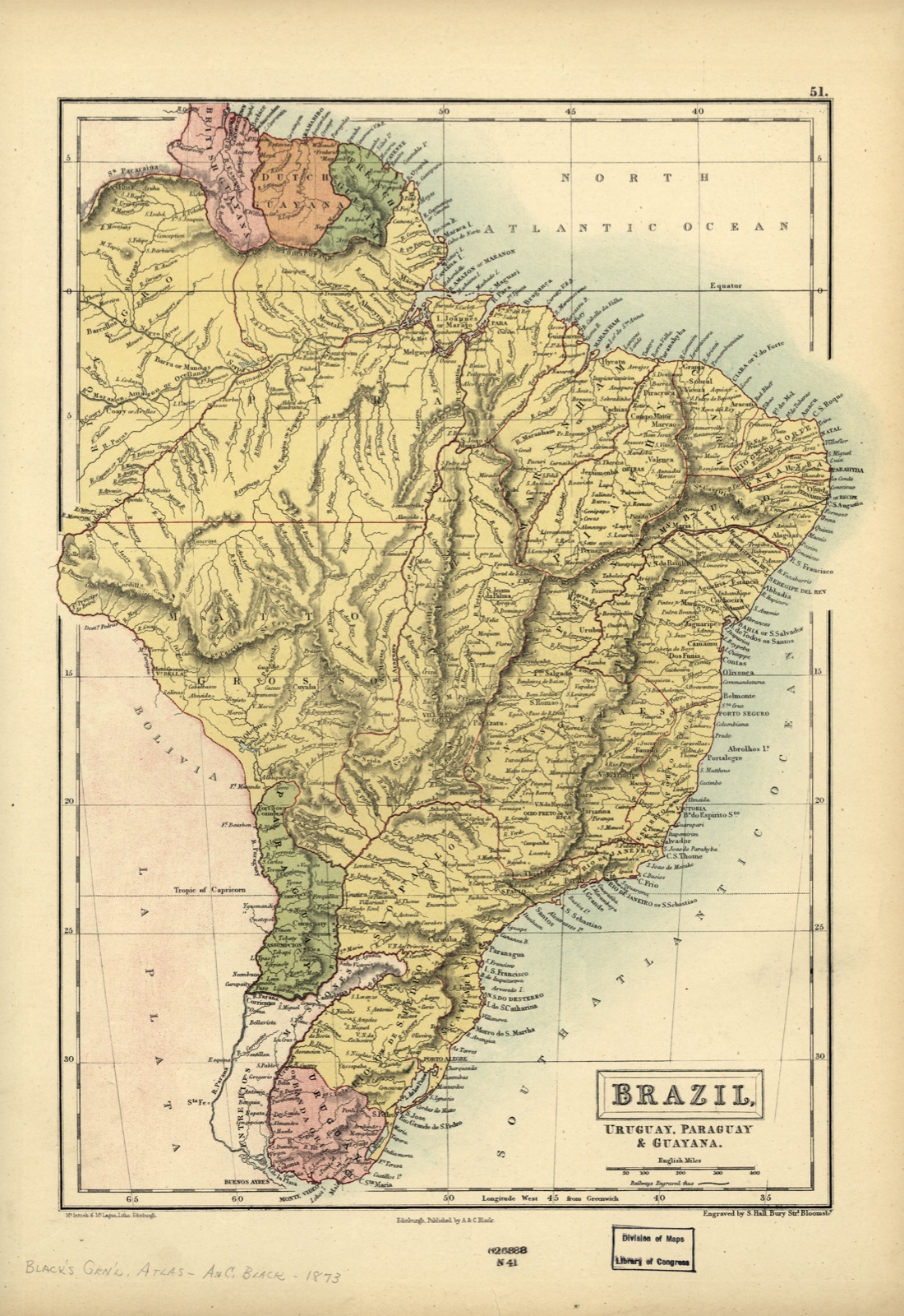 Brazil, Uruguay, Paraguay & Guayana — Adam and Charles Black (Firm)