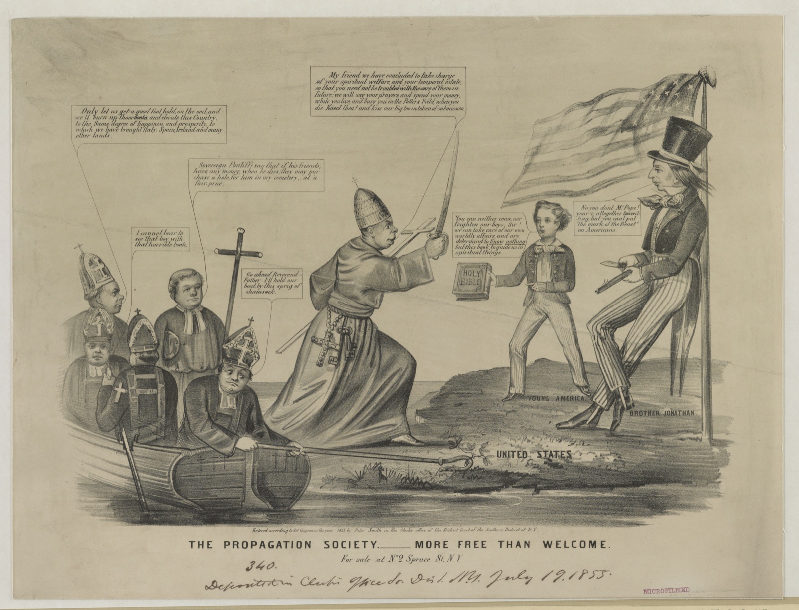 The Propagation Society. More free than welcome — N. Currier (Firm)