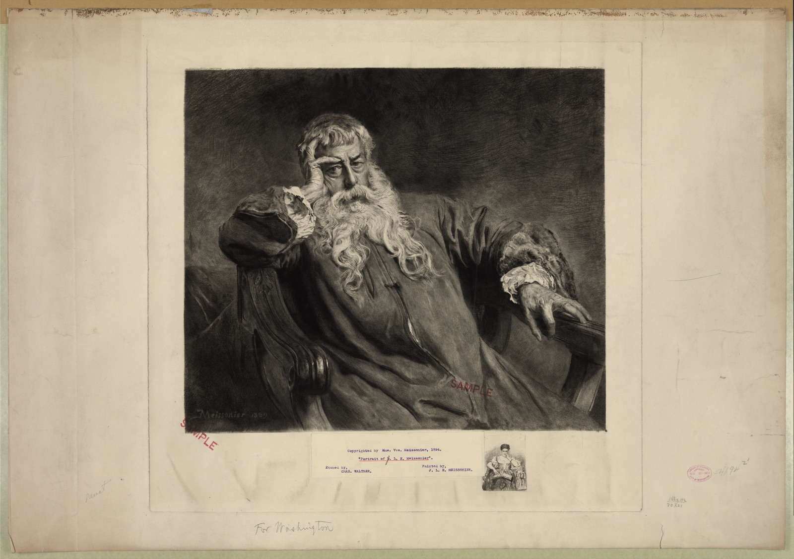 Portrait of J.L.E. Meissonier