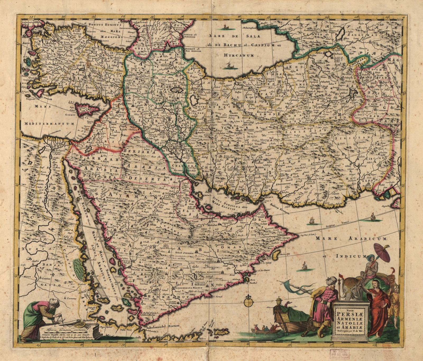Nova Persiæ, Armeniæ, Natoliæ, et Arabiæ — Wit, Frederik de
