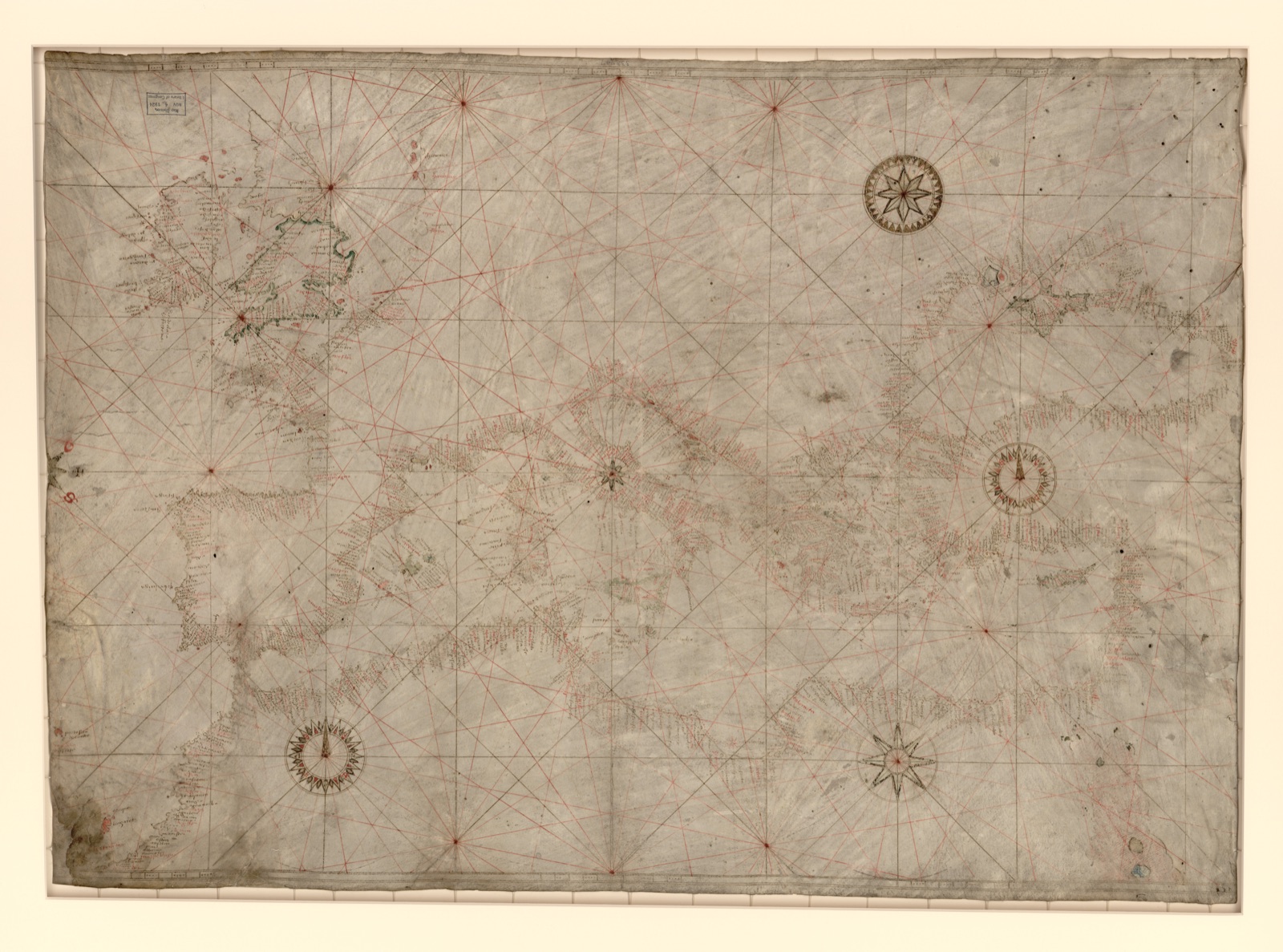 [Portolan chart of the Mediterranean, the Black Sea, and the coasts of Europe and northwest Africa]