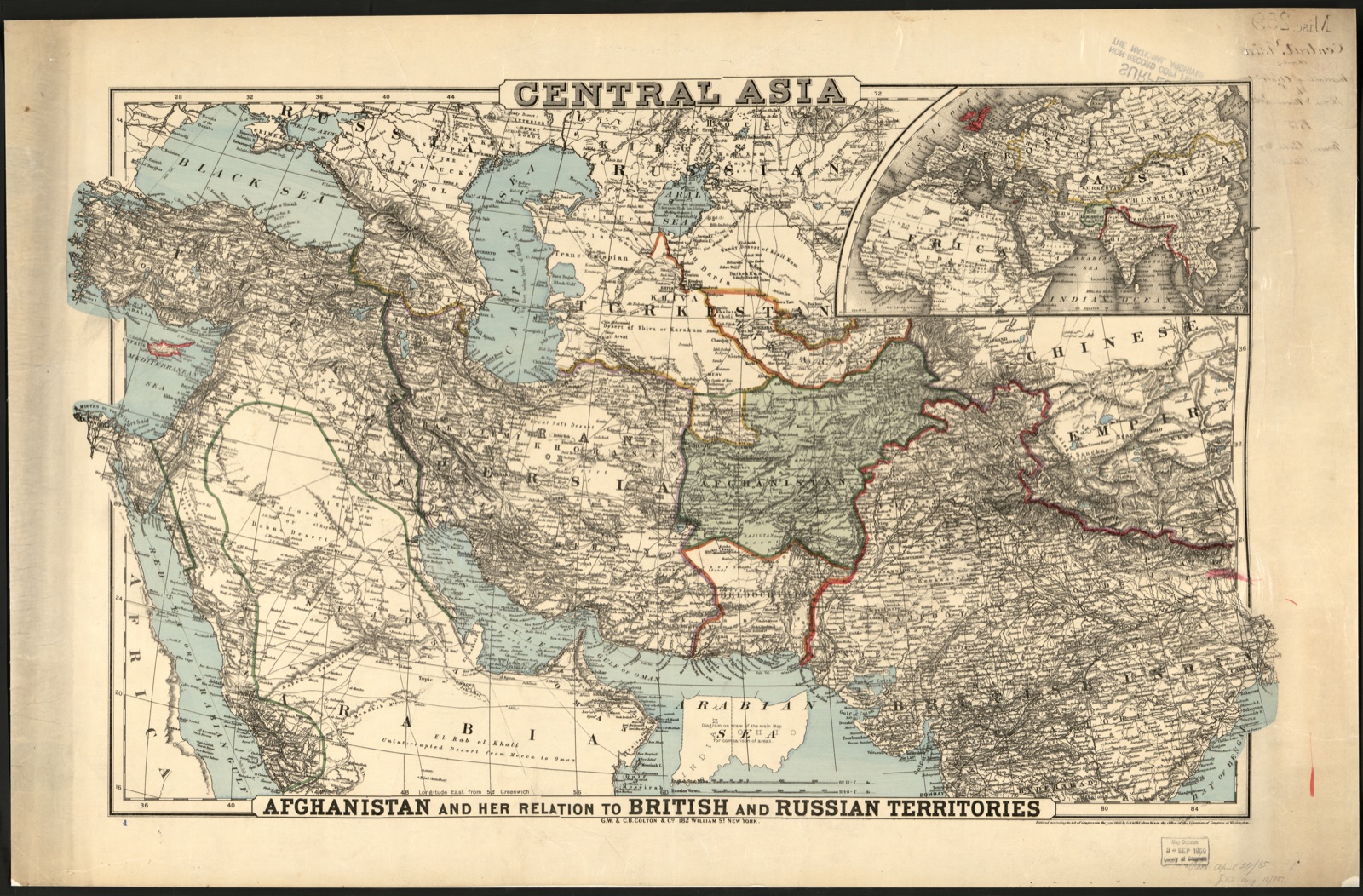 Central Asia : — G.W. & C.B. Colton & Co