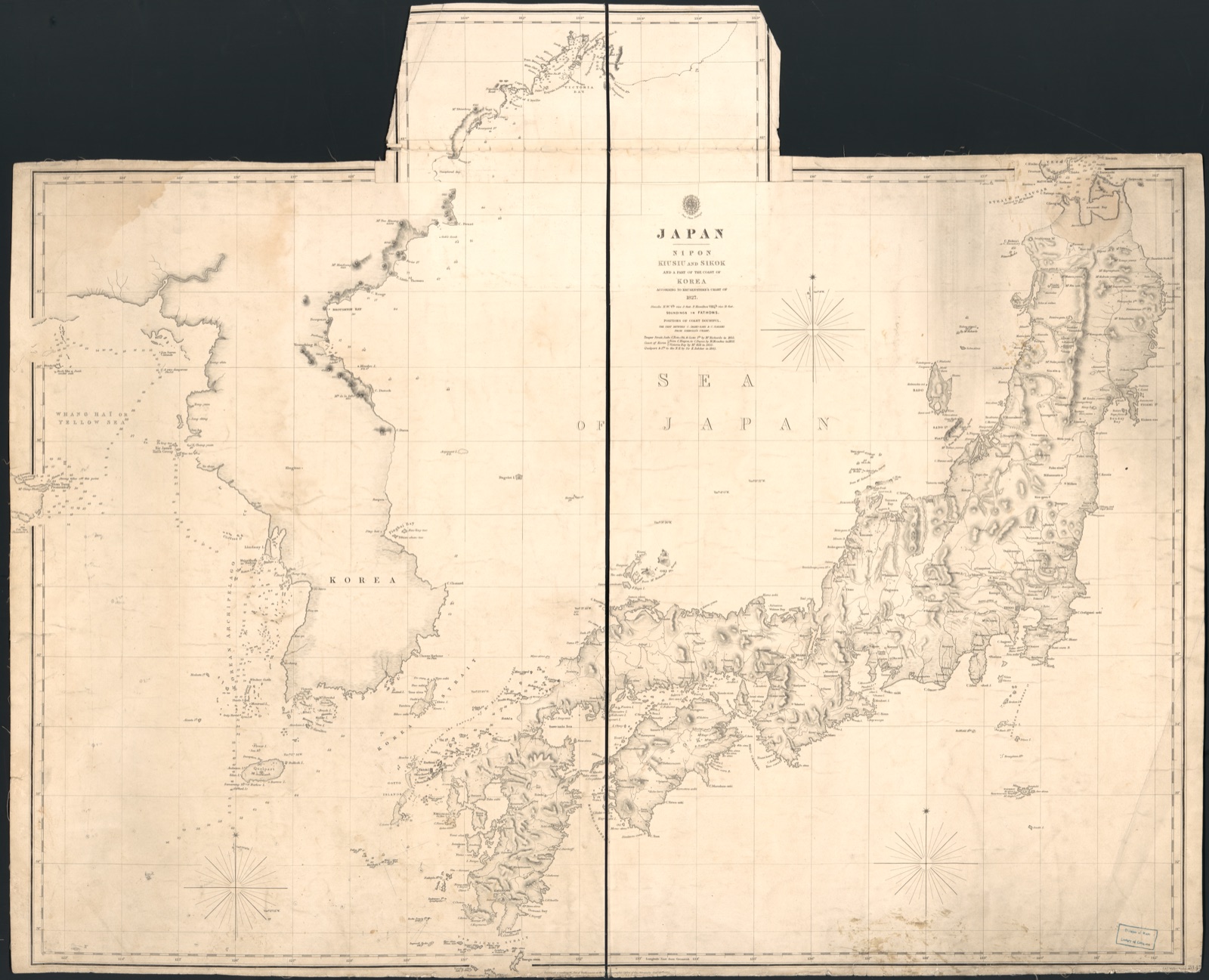 Japan : Nipon, Kiusiu and Sikok, and a part of the coast of Korea — Great Britain. Hydrographic Department