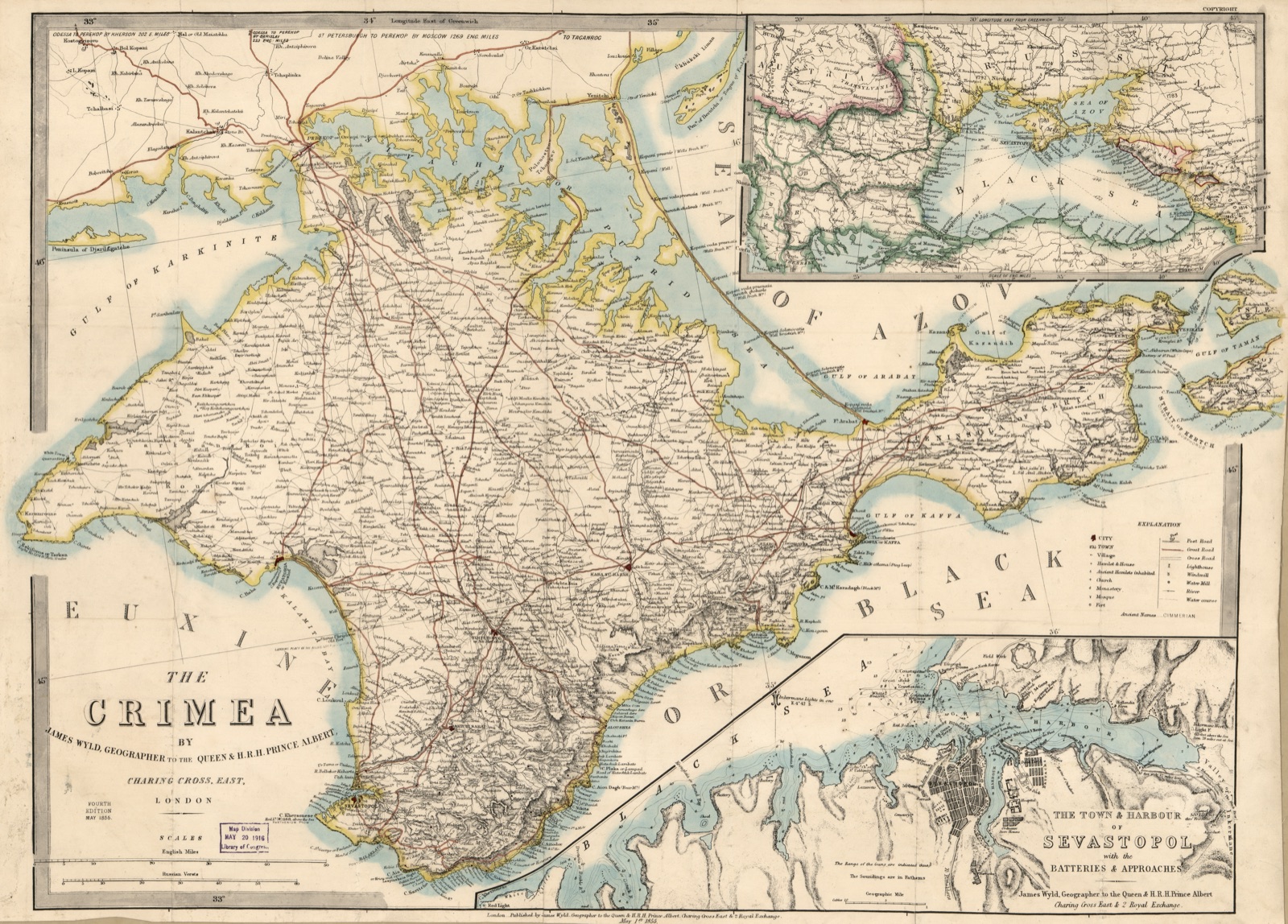 The Crimea — Wyld, James, 1812-1887, cartographer