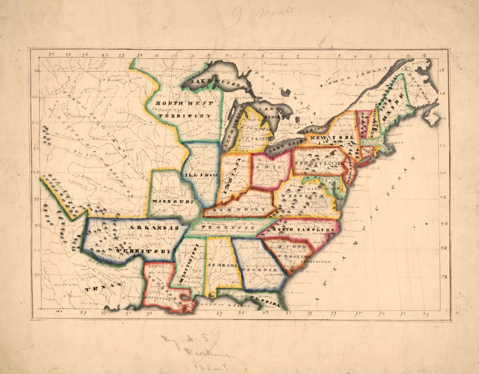 [Map of the United States] — Perkins, A. T., cartographer