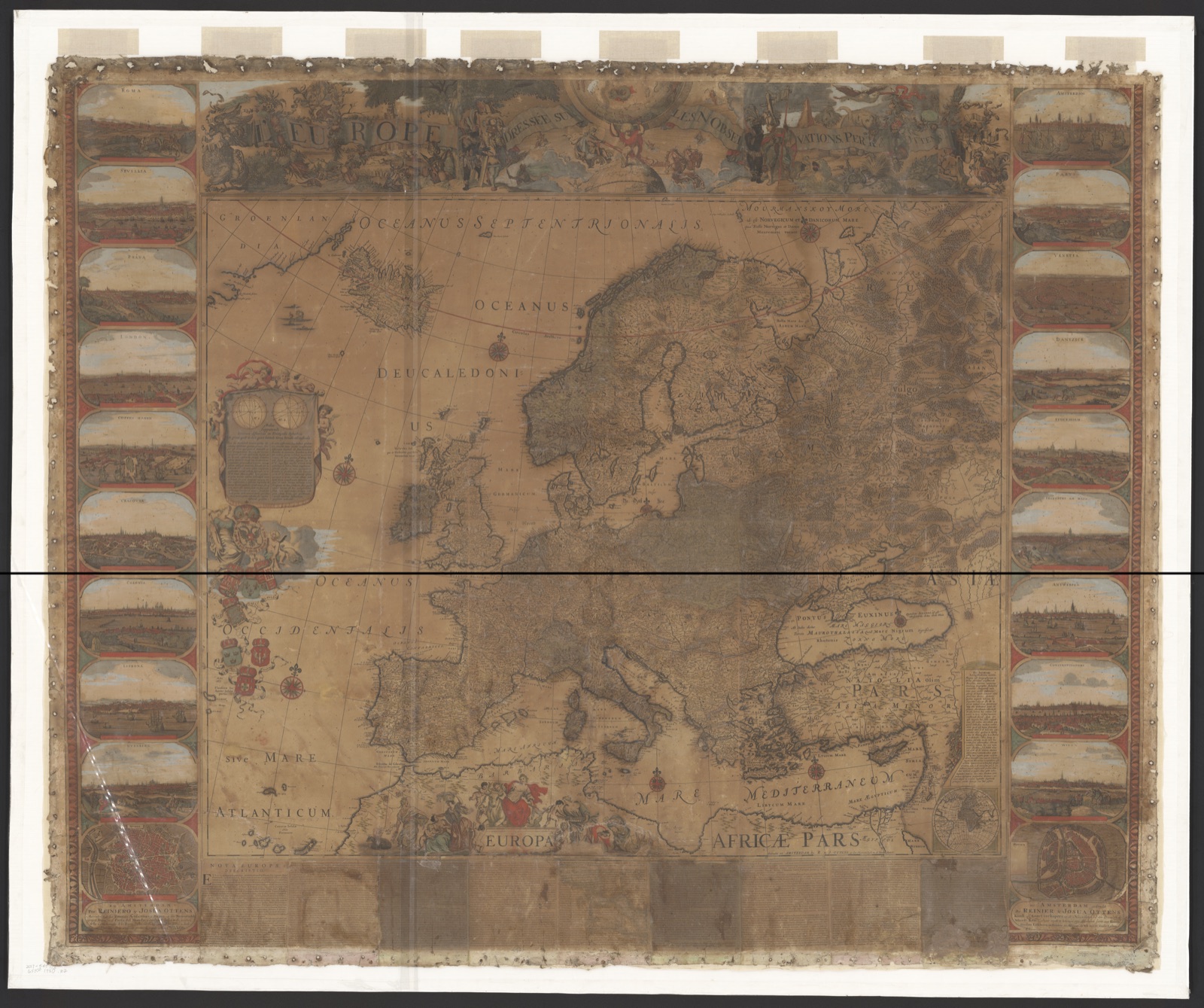 L'Europe dressé sur les observations — R. & J. Ottens, cartographer