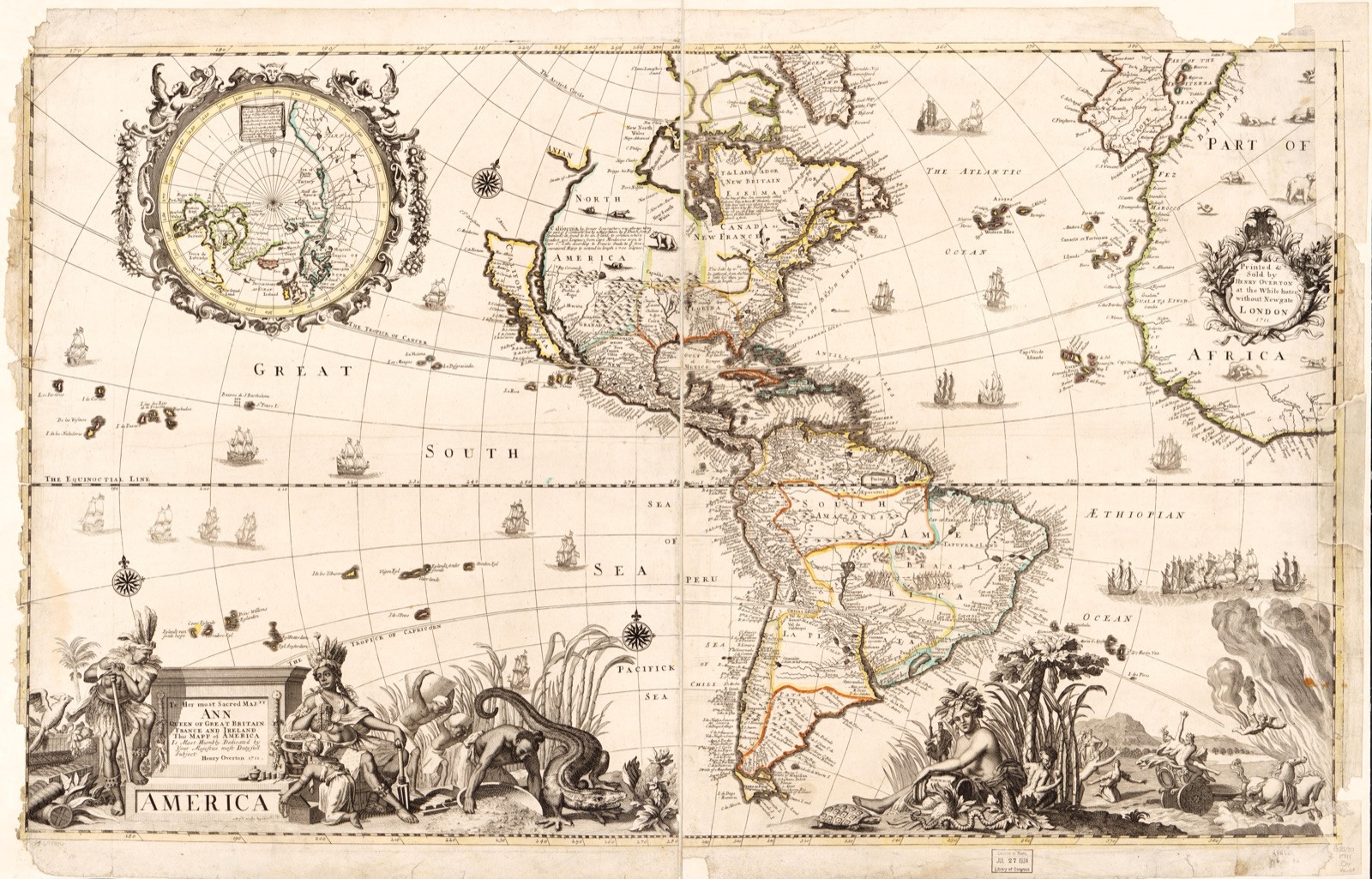 America — Overton, Henry, active 1751-1764