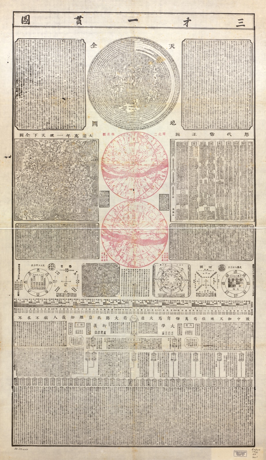 San cai yi guan tu — Lü, Fu, active 1722-1732