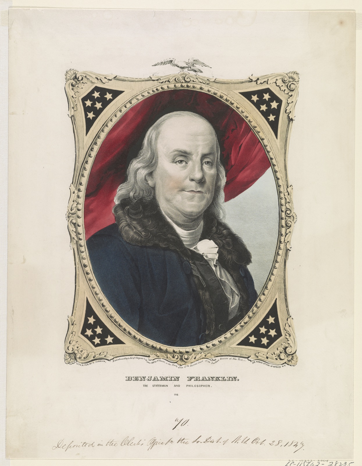 Benjamin Franklin: The statesman and philosopher — N. Currier (Firm)