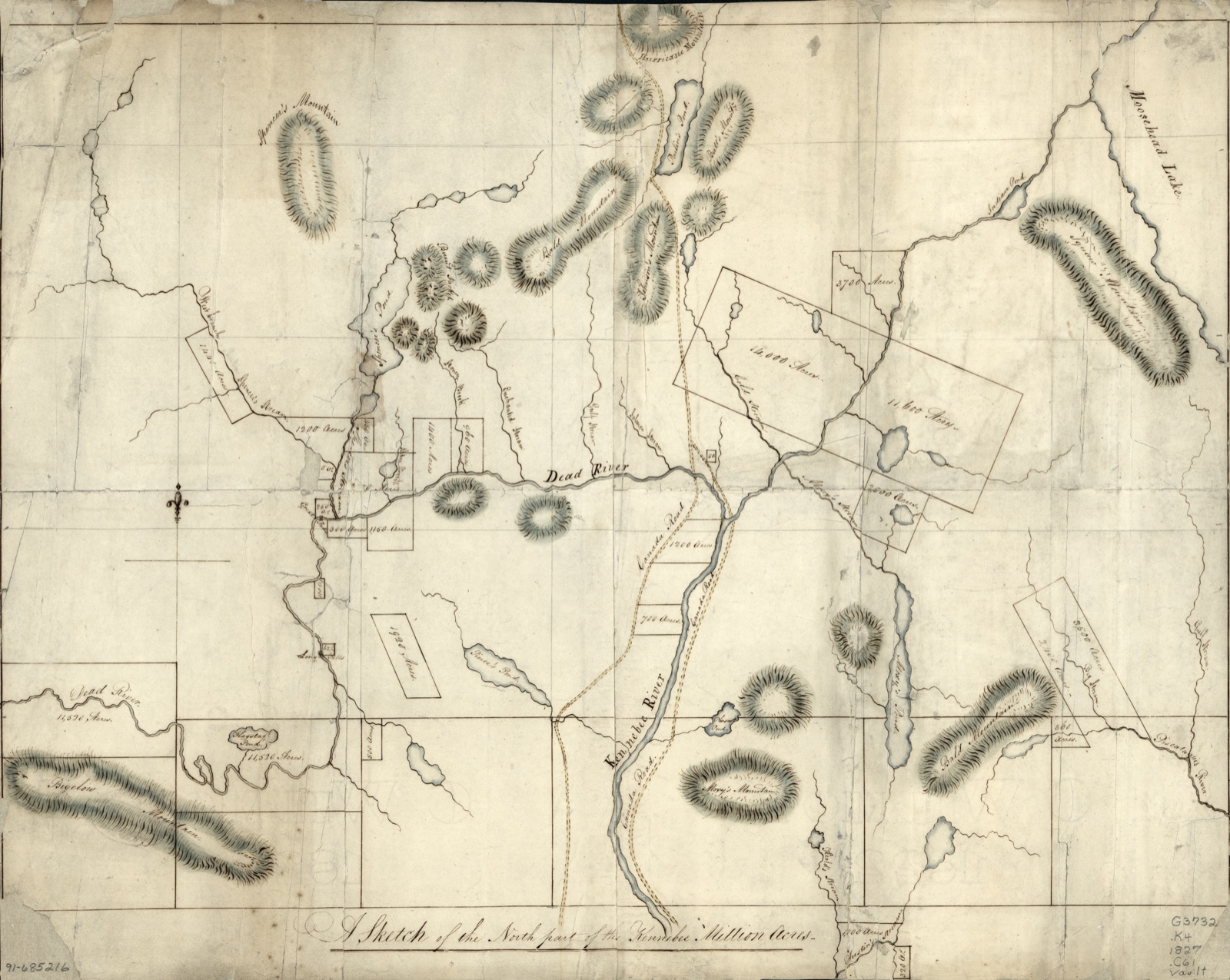 A sketch of the north part of the Kennebec Million Acres — Coburn, Eleazer