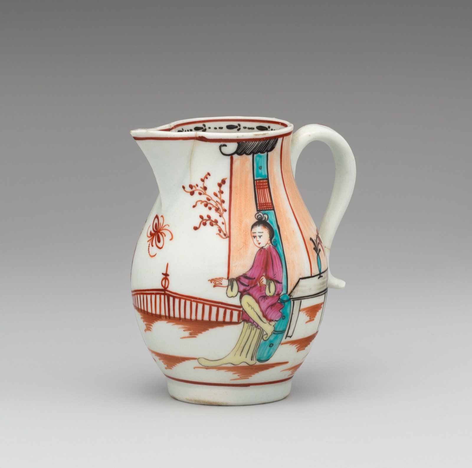 Cream pitcher (part of a service) — Lowestoft