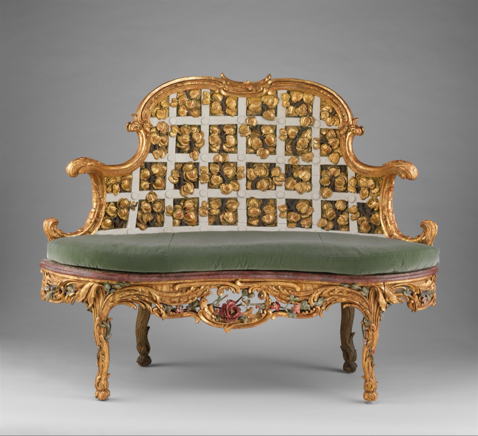 Settee (one of a pair) (part of a set) — Johann Michael Bauer