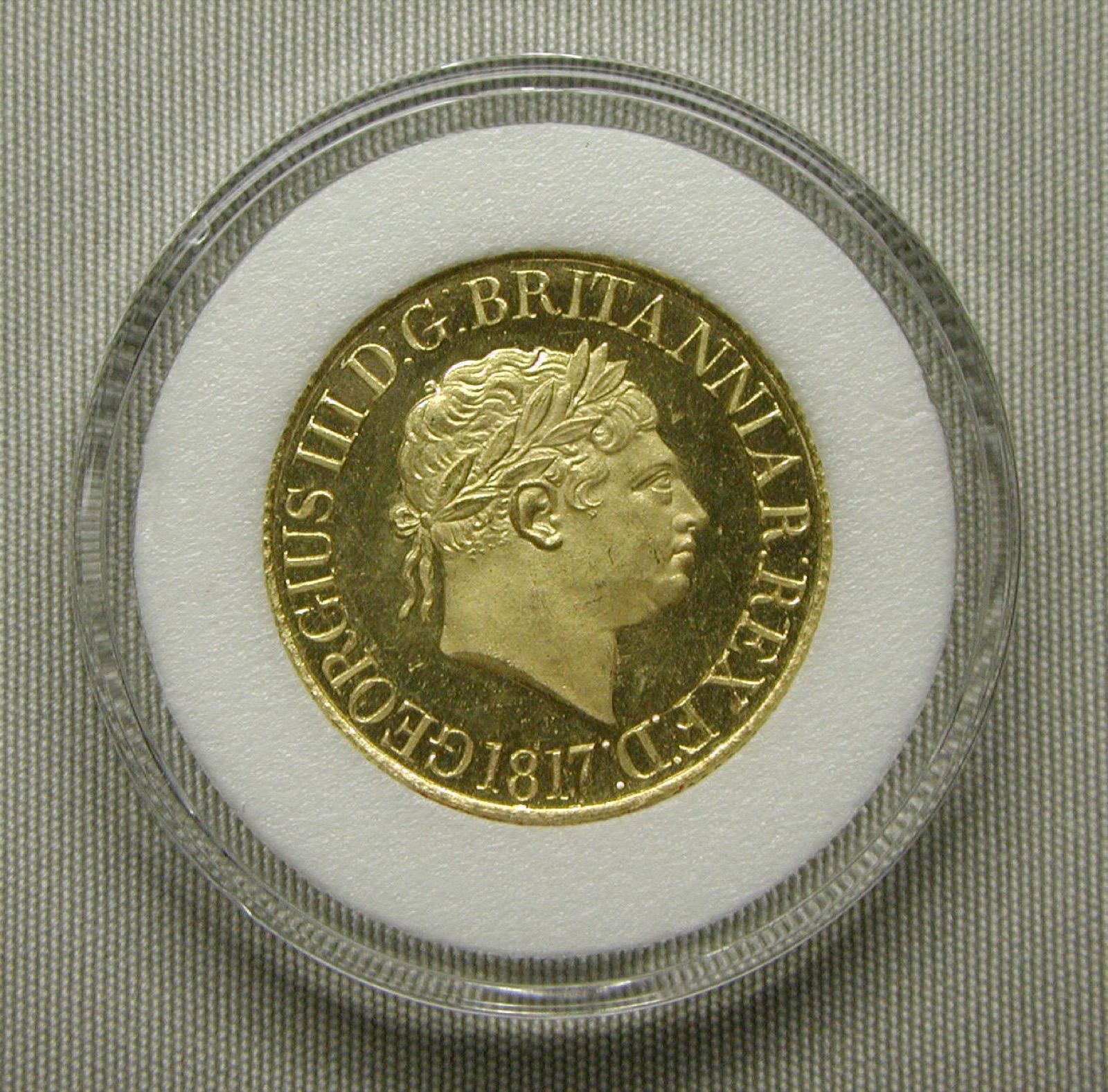 Proof sovereign of George III — Benedetto Pistrucci
