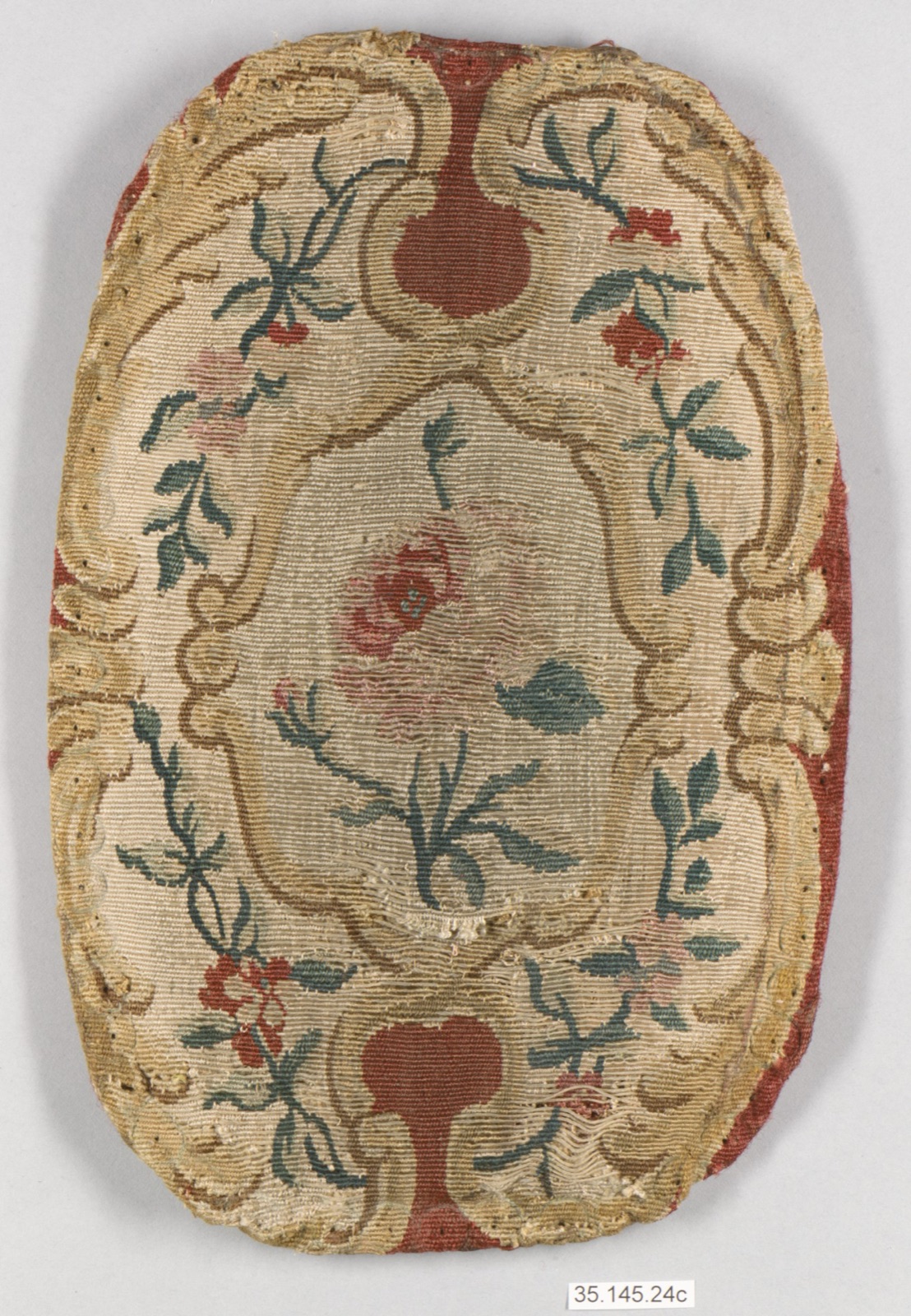 Four upholstery panels for an armchair — Beauvais