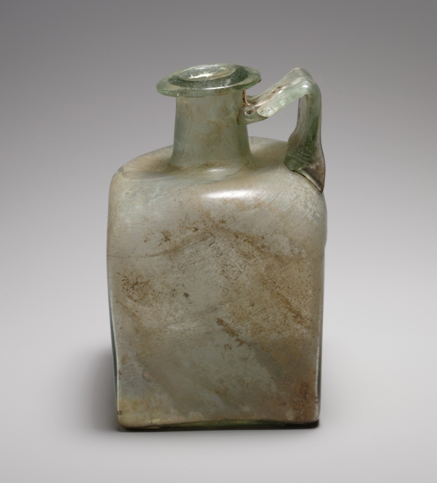 Glass square bottle