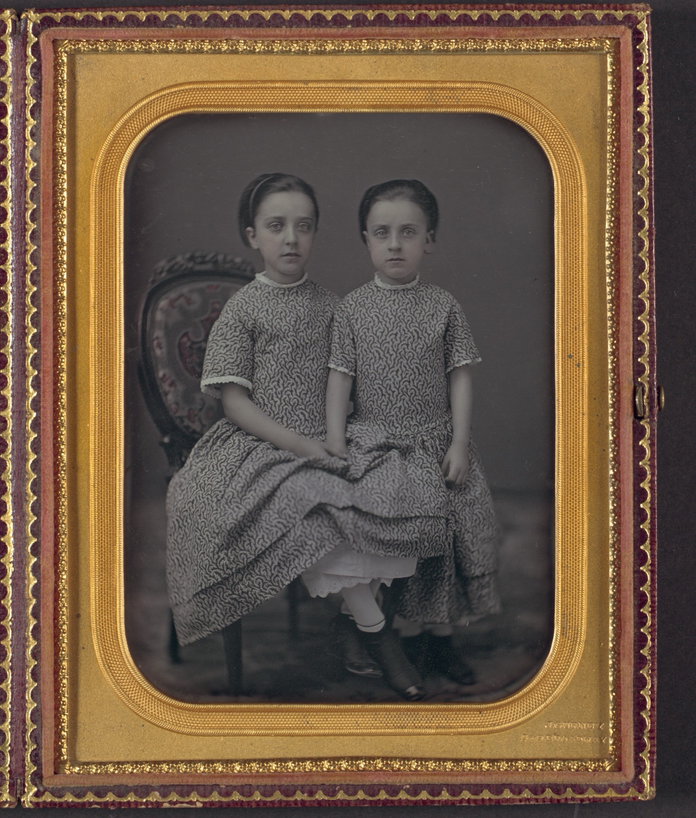 [Two Girls in Identical Dresses] — Jeremiah Gurney