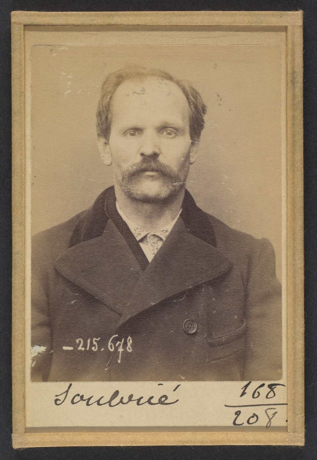 Soubrié. François. 39 ans, né à Livignac-le-Haut (Aveyron). Brûleur de café. Anarchiste. 14/3/94. — Alphonse Bertillon
