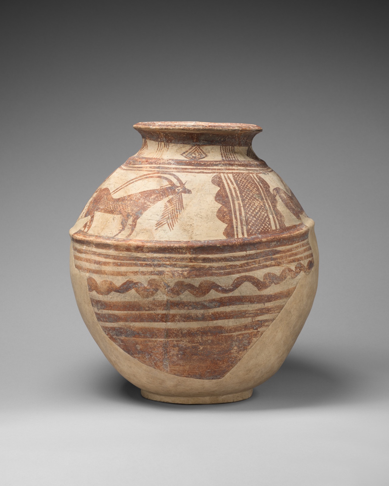Jar with ibexes