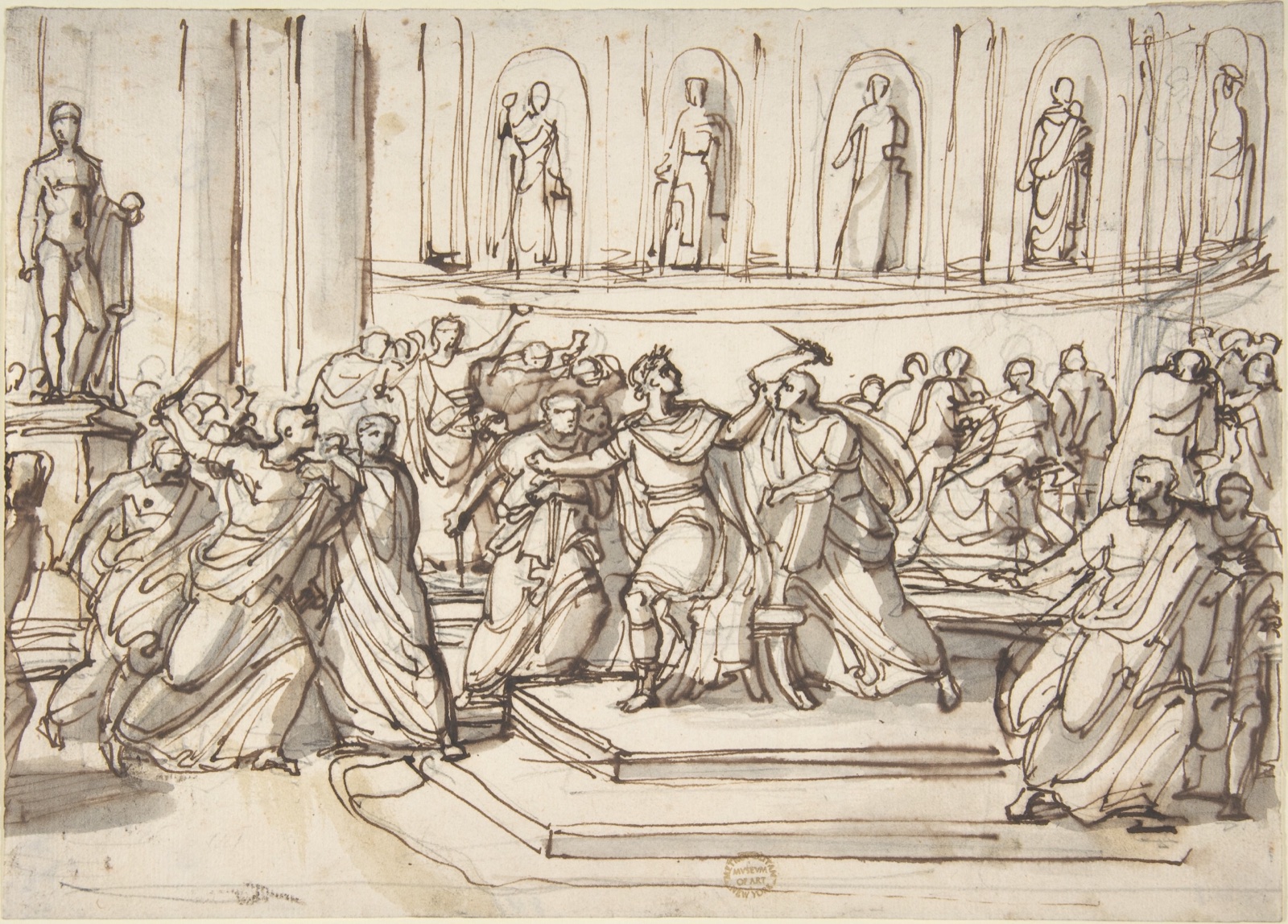Assassination of Julius Caesar — Vincenzo Camuccini
