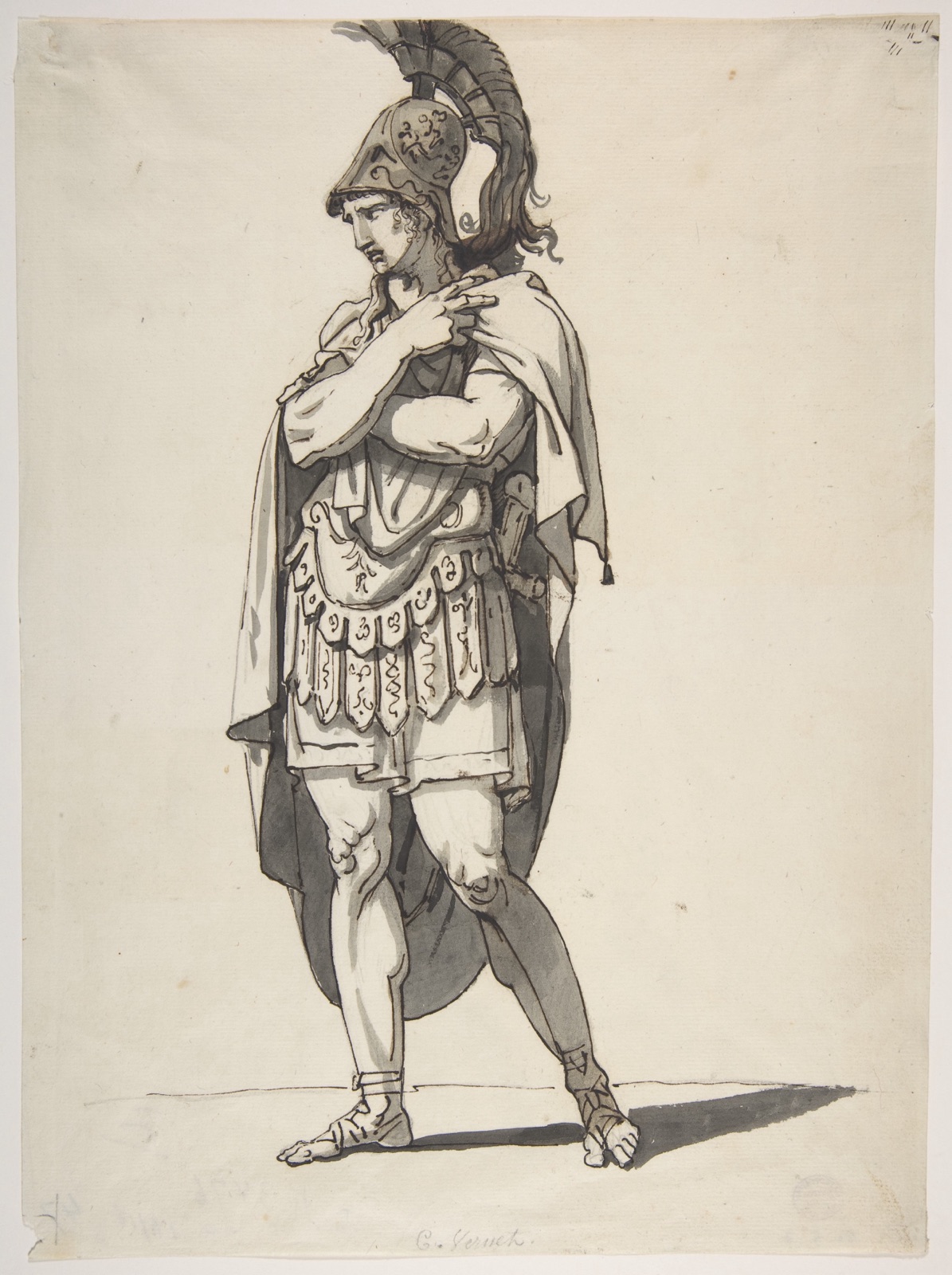 Standing Warrior — Bartolomeo Pinelli