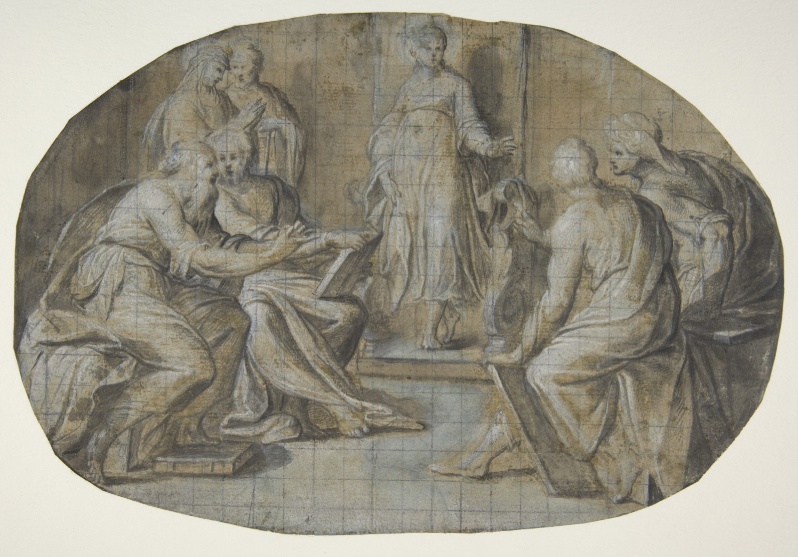 The Virgin and Saint Joseph find Jesus Disputing with the Doctors in the Temple — Camillo Procaccini