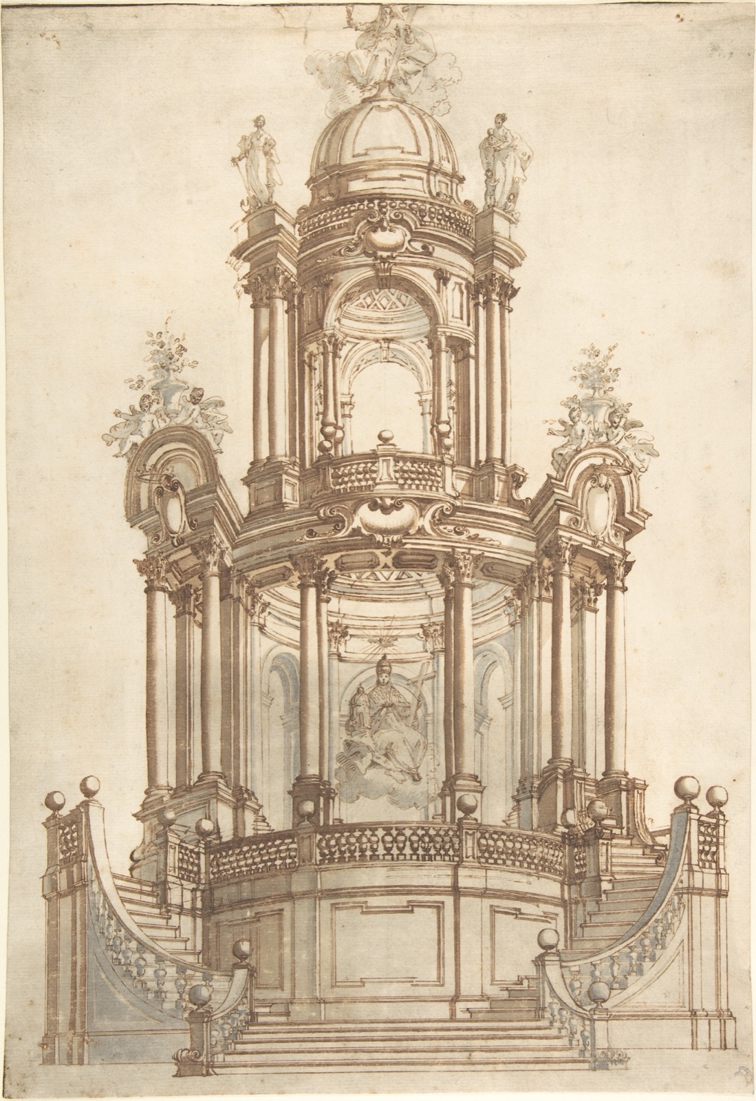 Designs for a Theatrum Sacrum — Anonymous, Italian, North Italy, 18th century