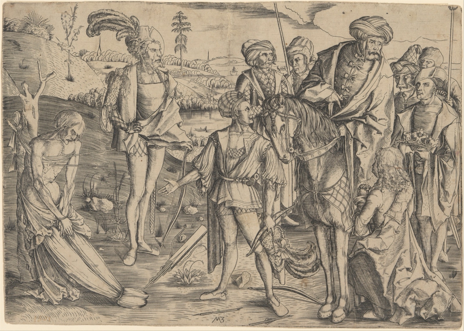 The King's Sons Shooting Their Father's Corpse — Master MZ