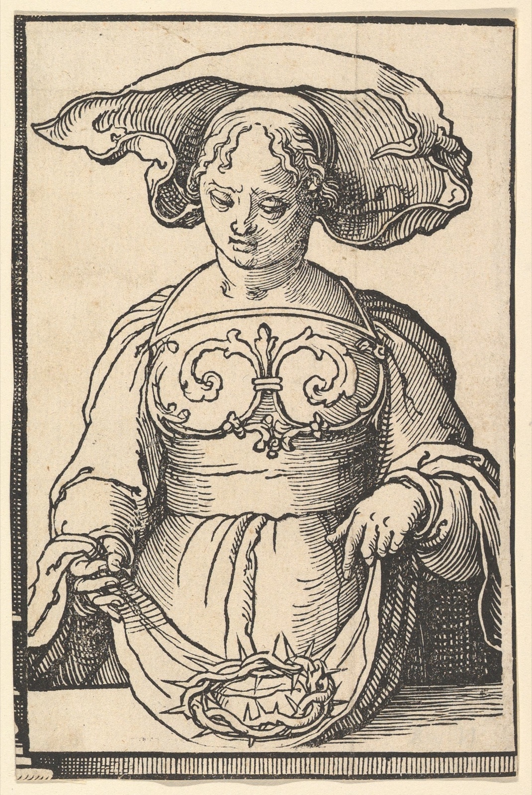 Delphic Sibyl, from the series of Sibyls — Lucas van Leyden