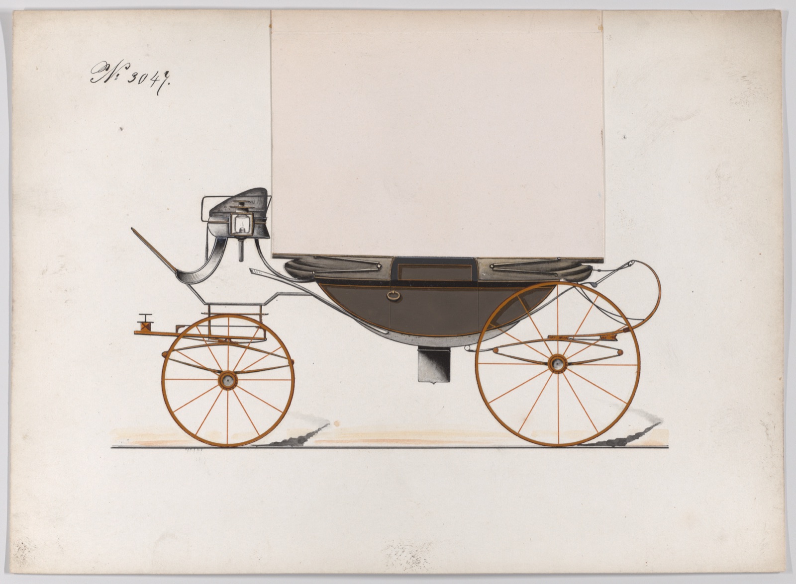 Design for Landau, No. 3047 — Brewster & Co.